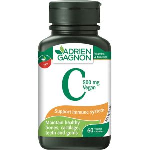 Adrien Gagnon Vitamin C 500 mg – Vegan 60 Capsules