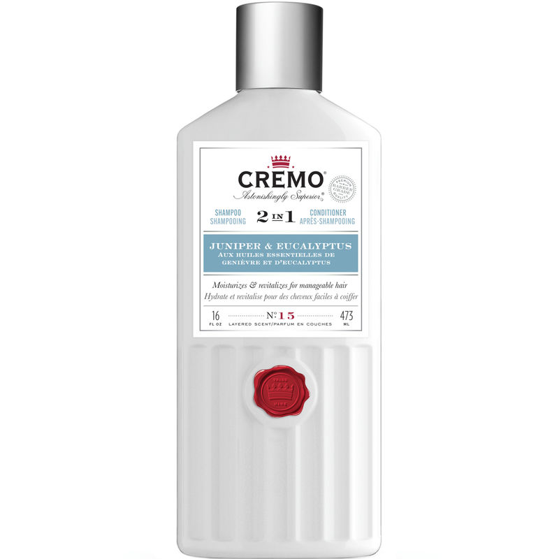 Cremo 2N1 Shampoo Juniper & Eucalyptus 16oz - Barber Grade