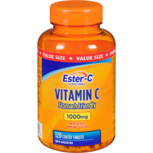 Ester Vitamin C, 1000mg Coated Tablets, Non-Acidic, Immune Support 120 Count