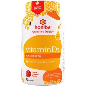Honibe Vitamin D3 Gummie Bees 70 EA