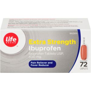 Life Brand Extra Strength Ibuprofen 72 Count