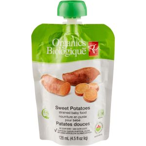 PC Organics Strained Baby Food Sweet Potatoes 128 ML