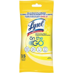 LYSOL Disinfecting Wipes - Citrus Scent 15ct
