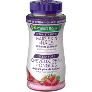 Nature's Bounty Extra Strength Hair Skin & Nails Gummies, 80 Count