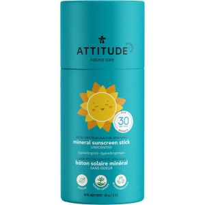Attitude Baby & Kids Sunscreen Stick - SPF 30 - 100% Mineral - Fragrance Free 85g