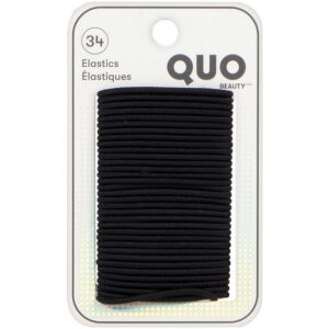 Quo Beauty 34pk Thin Elastics Black