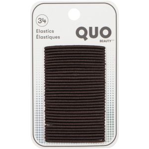 Quo Beauty 34pk Thin Elastics Brn