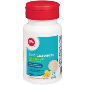 Life Brand Zinc Lozenges with Vitamin C & Echinacea 30 TAB