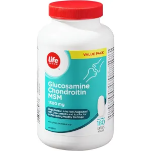 Life Brand Glucosamine Chondroitin MSM 1300mg 180 CPL