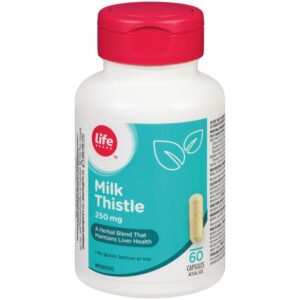 Life Brand Milk Thistle 250mg Capsules - Liver Health Support