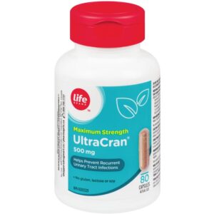 Life Brand Ultra Cran 500mg 80 Capsules