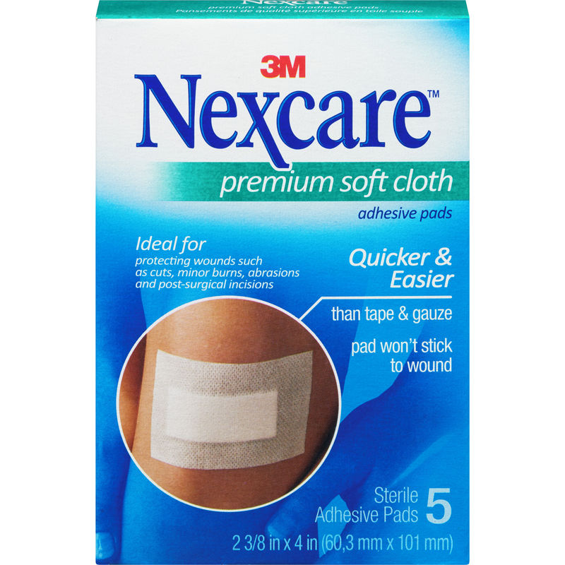 Nexcare Premium Soft Cloth Adhesive Pads, H3564-CA 36.28 g