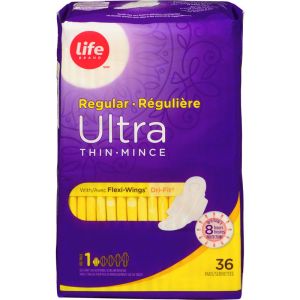 Life Brand Ultra Thin Regular With Flexi-Wings 36