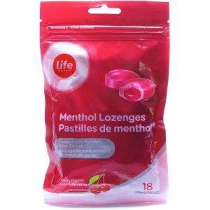 Life Brand Sore Throat Extra Strength Menthol Lozenges