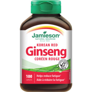 Jamieson Korean Red Ginseng Caplets 100 Count