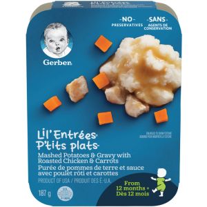 GERBER LIL'ENTRAES Mashed Potatoes & Gravy with Roasted Chicken