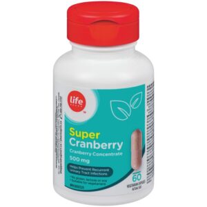 Life Brand Super Cranberry 500mg 60 Capsules