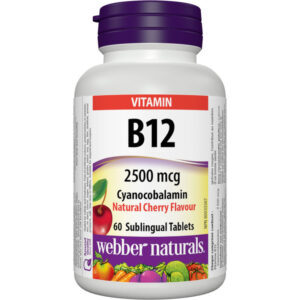 Webber Naturals Vitamin B12 2500 mcg Sublingual Tablets