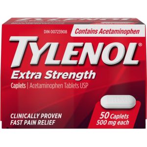 TYLENOL Extra Strength Pain Relief Acetaminophen 500mg 50 ea