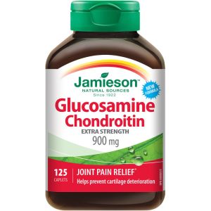 Jamieson Glucosamine Chondroitin Caplets 900 mg 125 Count