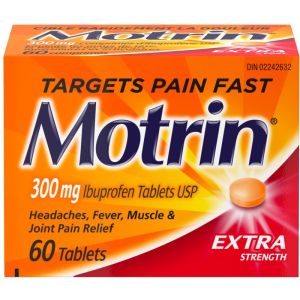 Motrin Extra Strength Pain Relief Ibuprofen 300mg, Tablets 60 ea