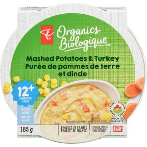 PC Organics Entrees Mashed Potatoes & Turkey 185 g