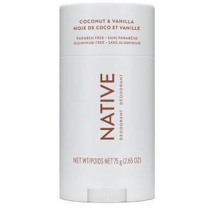 Native Coconut & Vanilla Deodorant 75g - Aluminum-Free, Paraben-Free