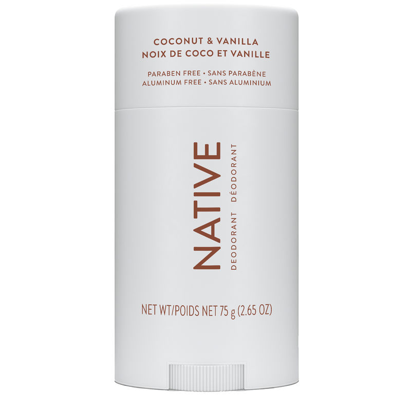 Native Coconut & Vanilla Deodorant 75g - Aluminum-Free, Paraben-Free