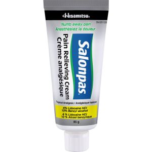 Salon Pas Pain Relieving Cream with 4% Lidocaine HCl and 10% Benzyl Alcohol