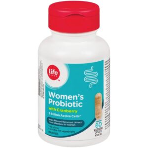 Life Brand Women's Probiotic with Cranberry 5 Billion Active Cells