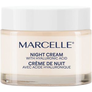 Marcelle Night Cream 24h Moisturizing with Hyaluronic Acid & Niacinamide, Bonus Size 75 mL