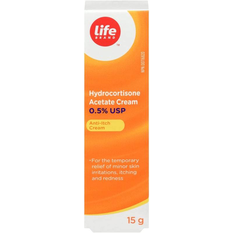 Life Brand Hydrocortisone Acetate 0.5% Cream 15 g