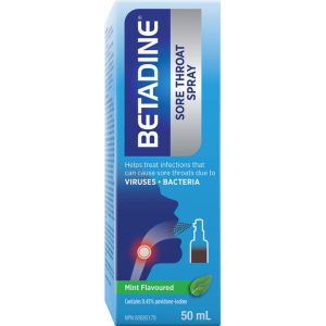 BETADINE® Sore Throat Spray - 50mL