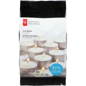 President's Choice Unscented Tealights, 50pk