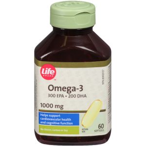 Life Brand Omega-3 1000mg 60 Capsules