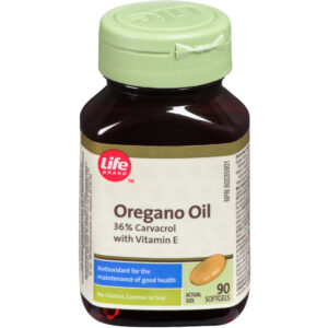 Life Brand Oregano Oil with Vitamin E 90 Capsules