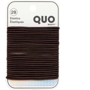 Quo Beauty 28pk Thin Elastics Brn
