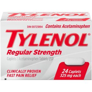 Tylenol Regular Strength Pain Relief Acetaminophen 325mg - 24 Caplets