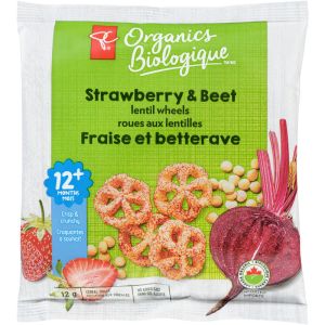 PC Organics Lentil Wheels Strawberry Beet 12 g