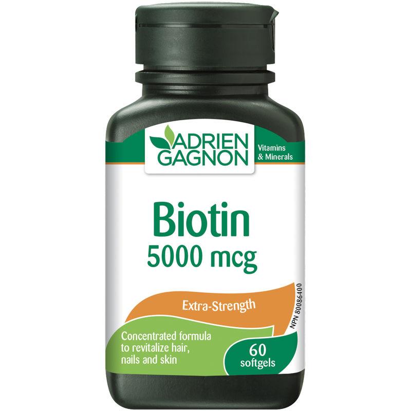 Adrien Gagnon Biotin 5000 mcg Softgels