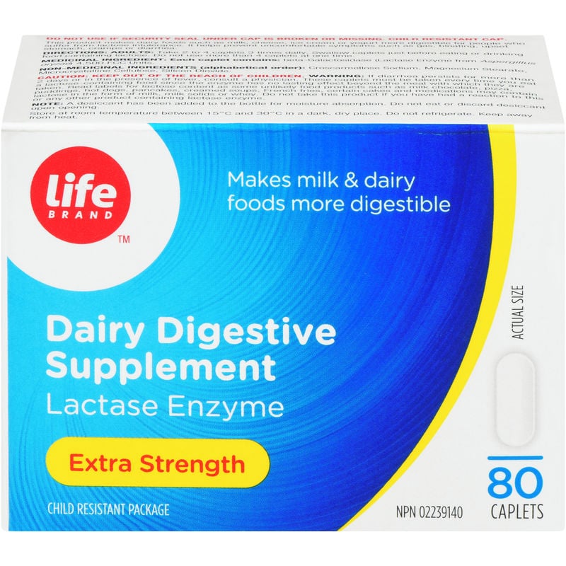 Life Brand LB Dairy Digestive ES 80 ea
