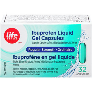 Life Brand LB Ibuprofen Liquid Capsule 32 Count