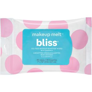 Bliss Makeup Melt Oil-Free Makeup Remover Wipes - 30 Count