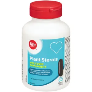 Life Brand Plant Sterols with CoQ10 and Omega-3 60 Capsules