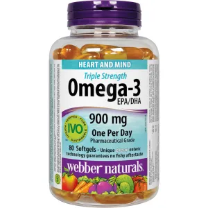 Triple Strength Omega-3 900 mg EPA/DHA Capsules