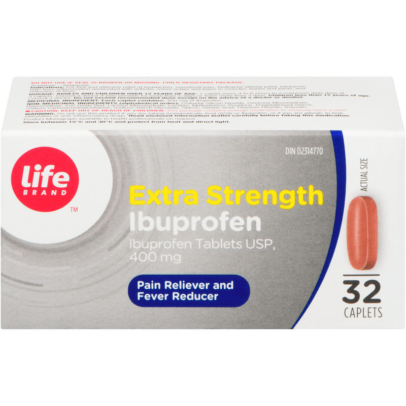 Life Brand Extra Strength Ibuprofen 32 Count