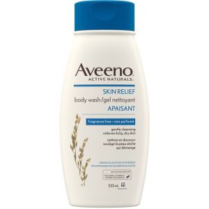 Aveeno Unscented Body Wash for Dry Skin Relief 532 ML