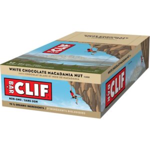 Clif Bar - Energy Bars - White Chocolate Macadamia Flavour - 68g (12 Count)