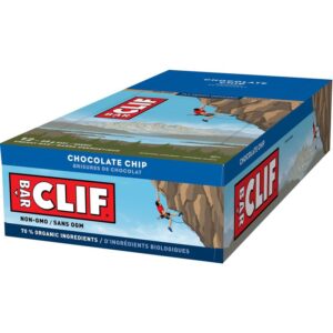 CLIF BAR - Energy Bars - Chocolate Chip - (68 Gram Protein Bars, 12 Count)