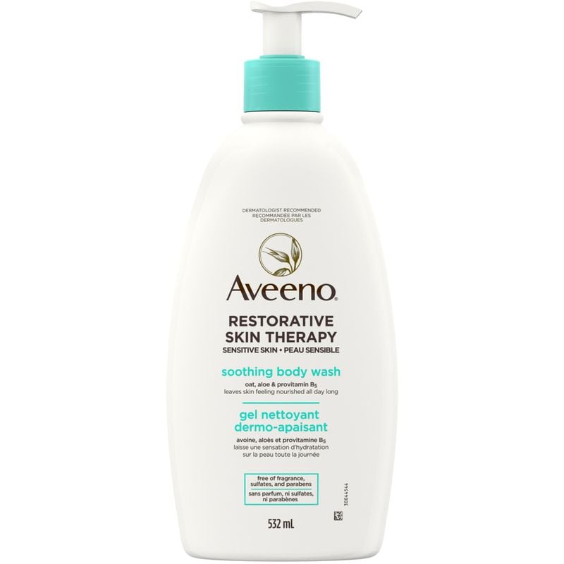 Aveeno Restorative Skin Therapy Soothing Body Wash for Sensitive Skin 532 mL